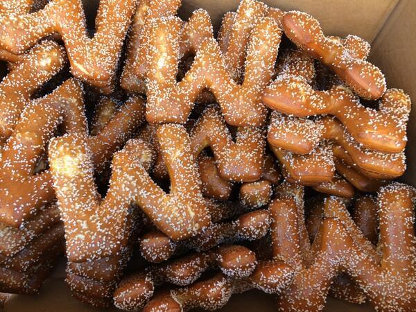 WordPretzels from Center City Pretzel Factory
